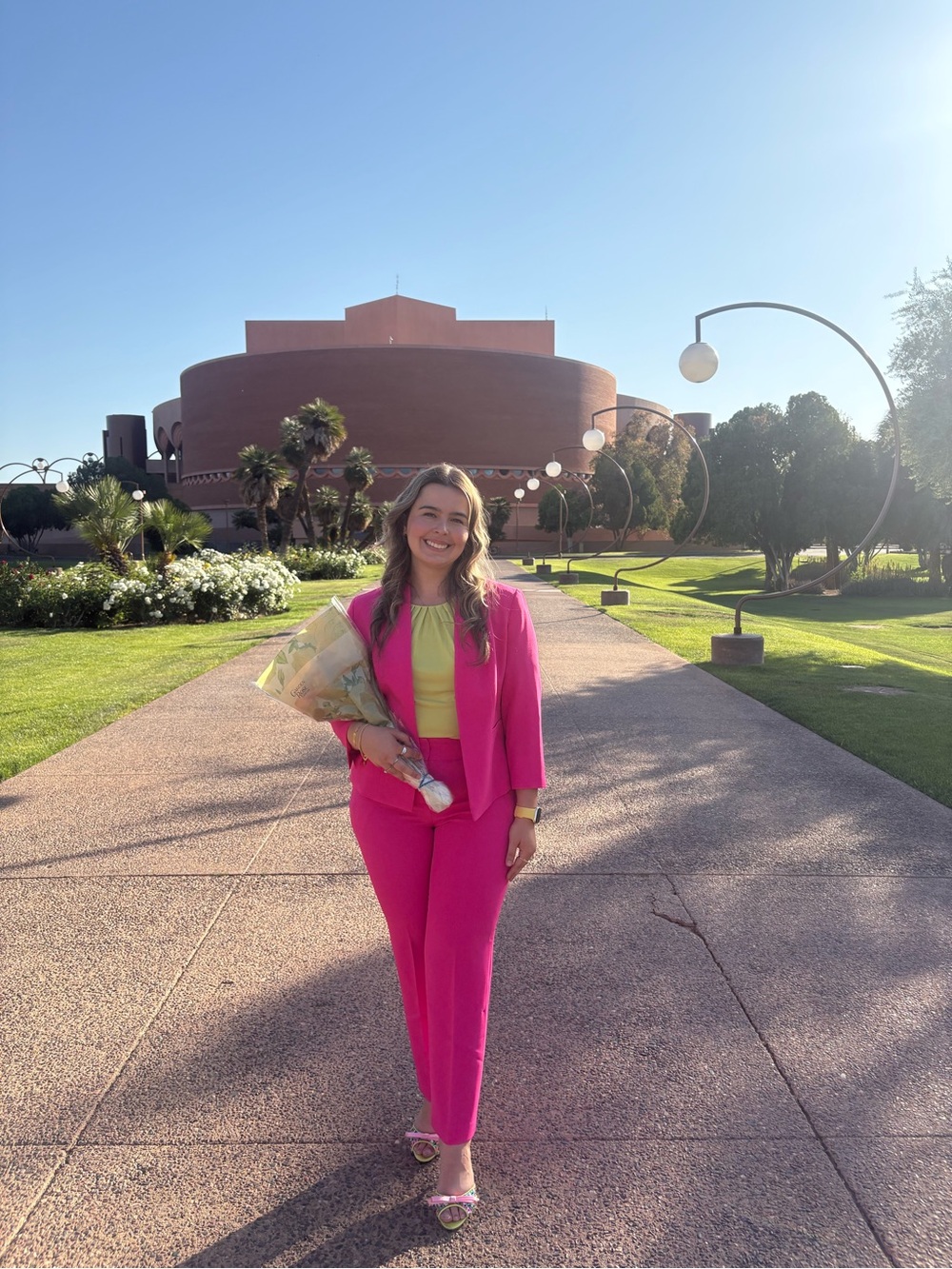 Kasper Women's Open Front Hot Pink Blazer and Pant